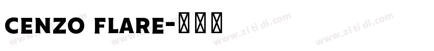 cenzo flare字体转换
